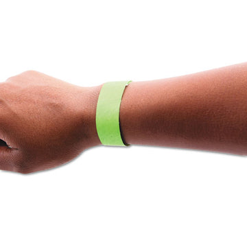 SICURIX® Security Wristbands, 0.75" X 10", Green, 100-pack freeshipping - TVN Wholesale